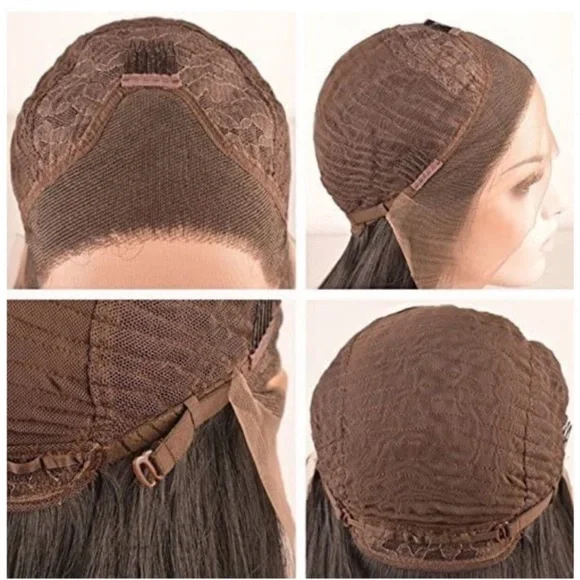 Sheer 22” Dark Green Silky Straight LaceFront Wig